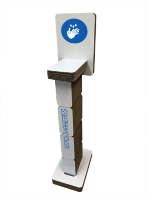 Colonne gestes barrieres